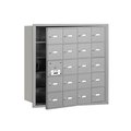 Salsbury Industries Salsbury 3620AFP Salsbury 4Bplus Horizontal Mailbox Includes Master Commercial Lock - 20 A Doors - 19 Usable - Aluminum - Front Loading - Private Access 3620AFP